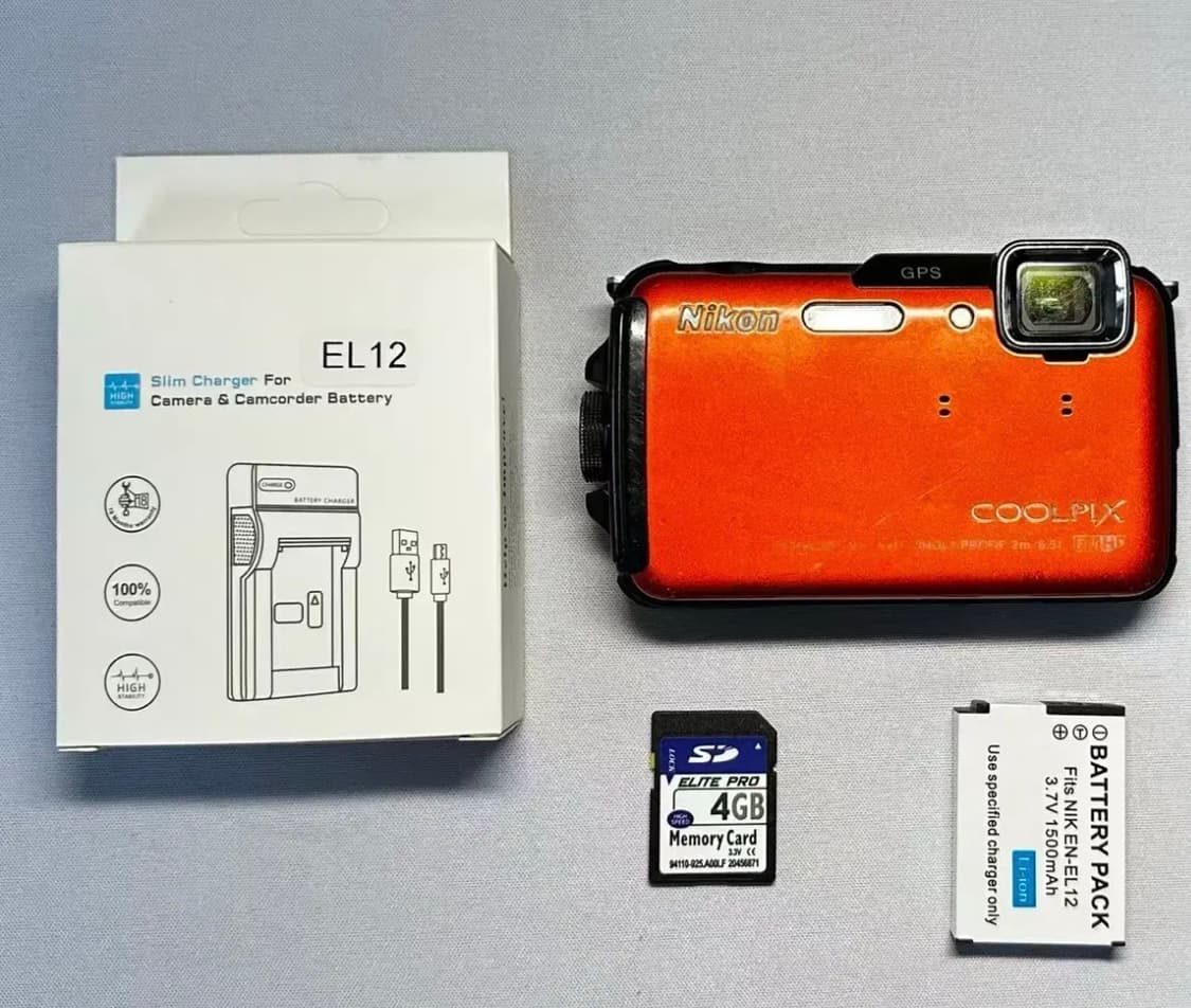 니콘 쿨픽스aw110(aw100) 오렌지 디카 상품이미지6