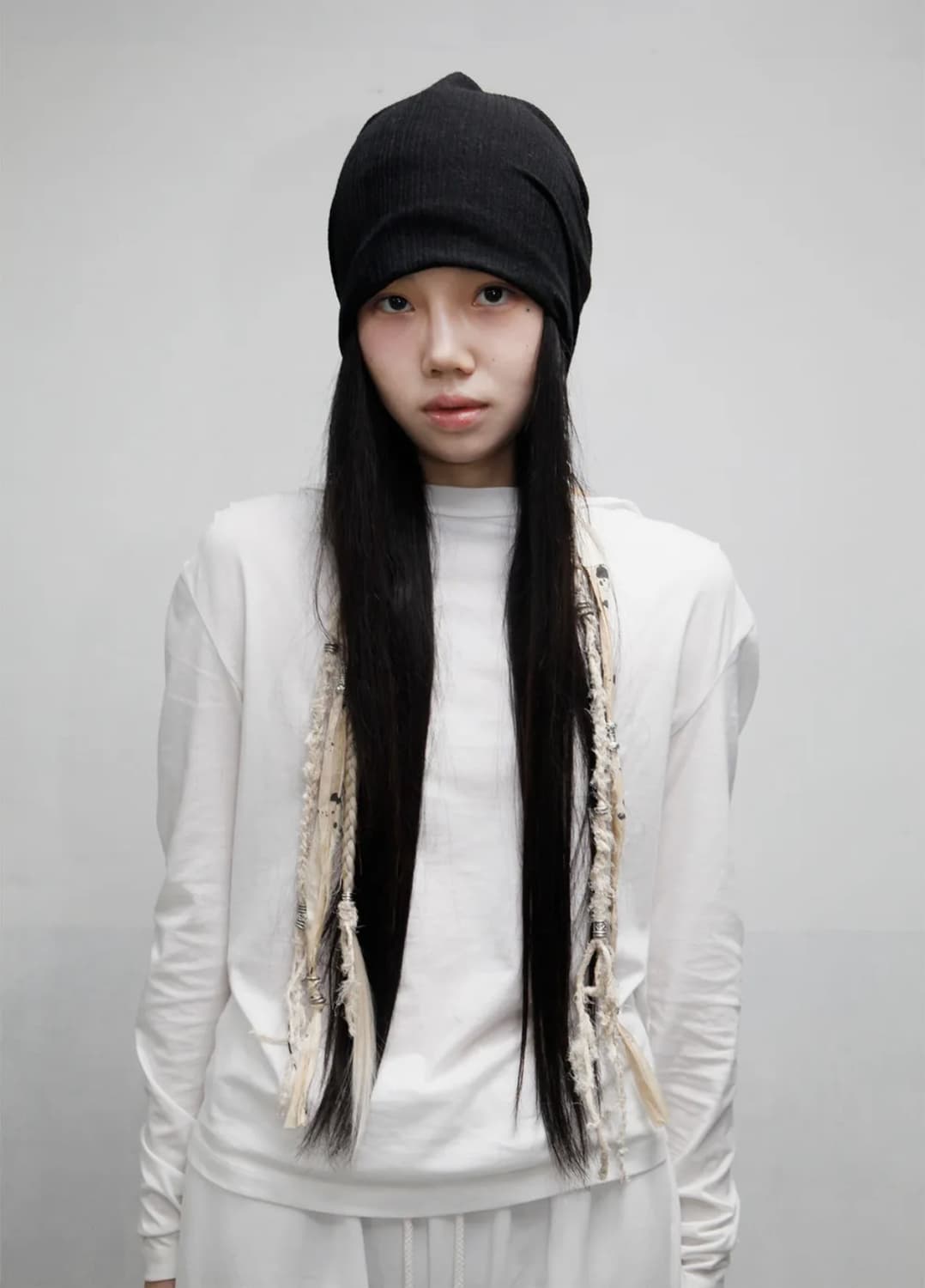 패스터 브레이디드 헤어 키링비니(black) 상품이미지1