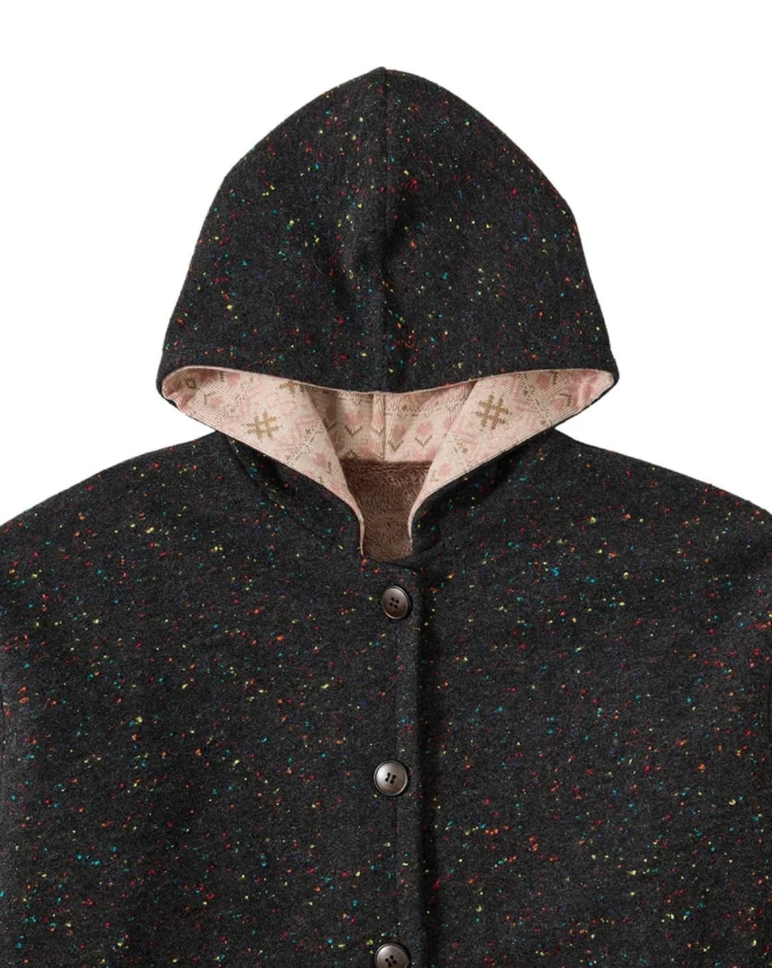 유쓰배쓰 Button-Up Hooded Jumper_charcoal 상품이미지4