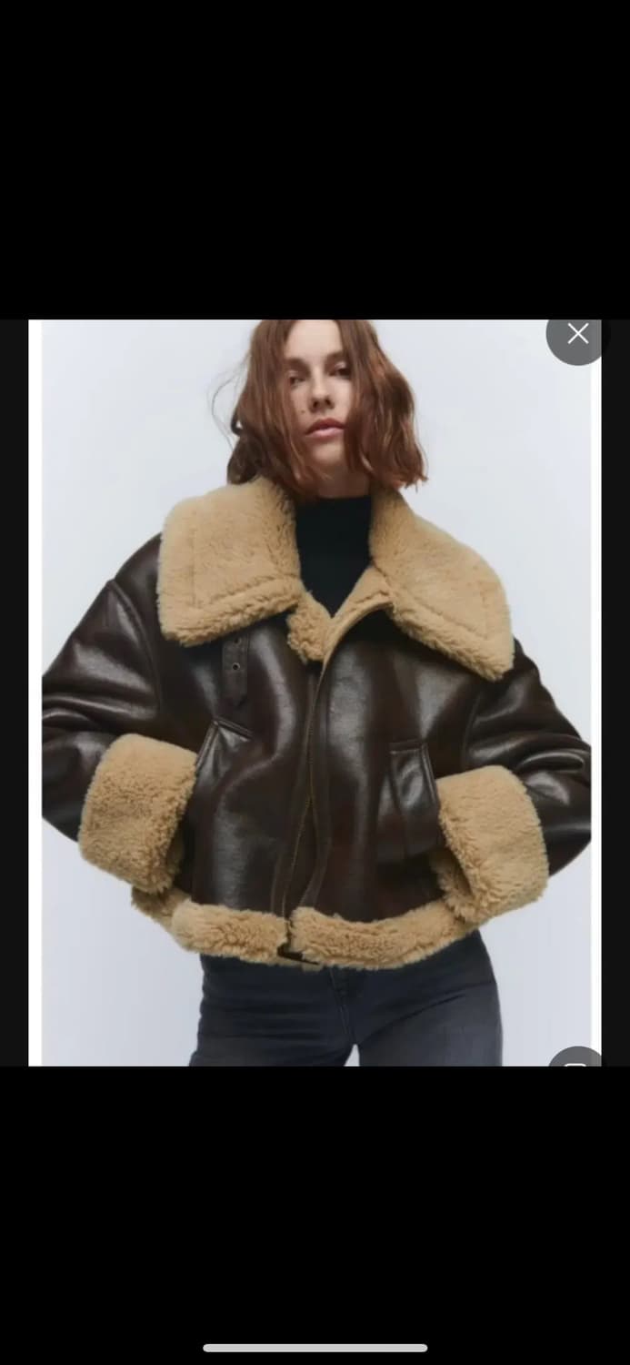 자라 더블페이스드 무스탕 상품이미지1