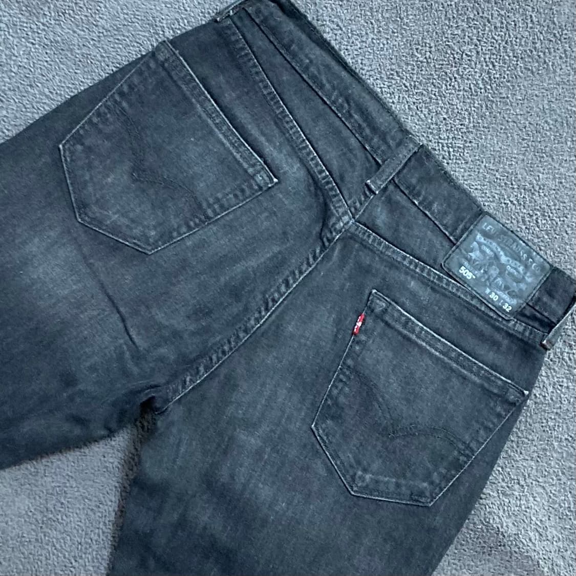 리바이스 505 블랙진 데님팬츠 W30 L32 상품이미지4