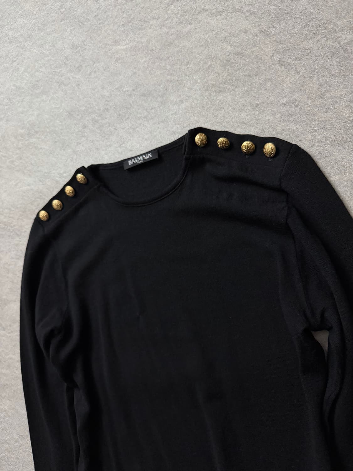 발망 금장버튼 니트 상품이미지4