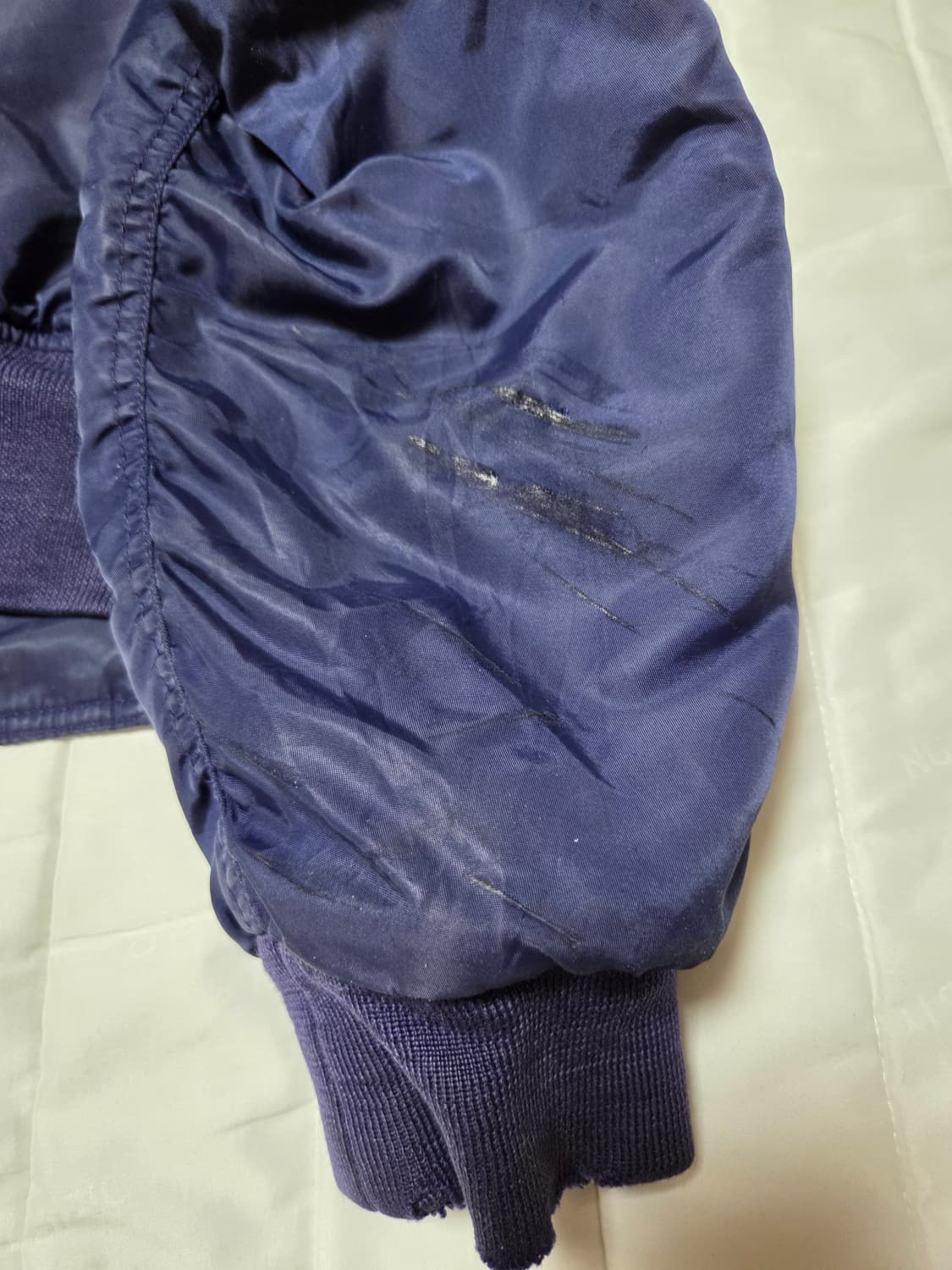 90s 폴로스포츠 스펠아웃 MA-1 랄프로렌 항공점퍼 다크네이비 상품이미지9