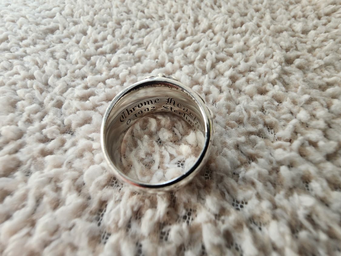 [US8.5]크롬하츠 플로랄크로스링 1P 다이아 상품이미지6