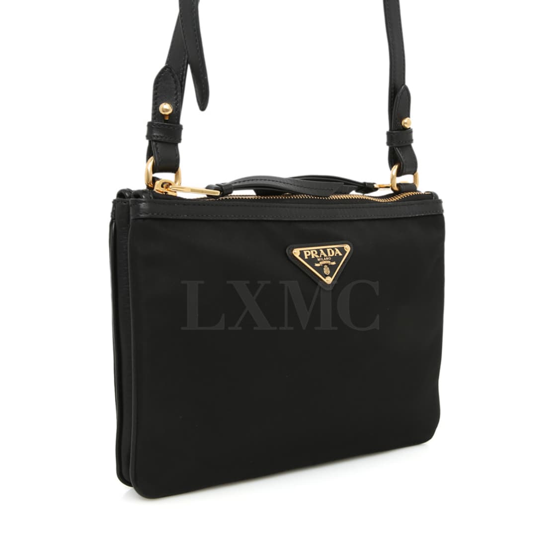 프라다 리나일론 더블지퍼 크로스백 블랙 미니백 1BH046 상품이미지4