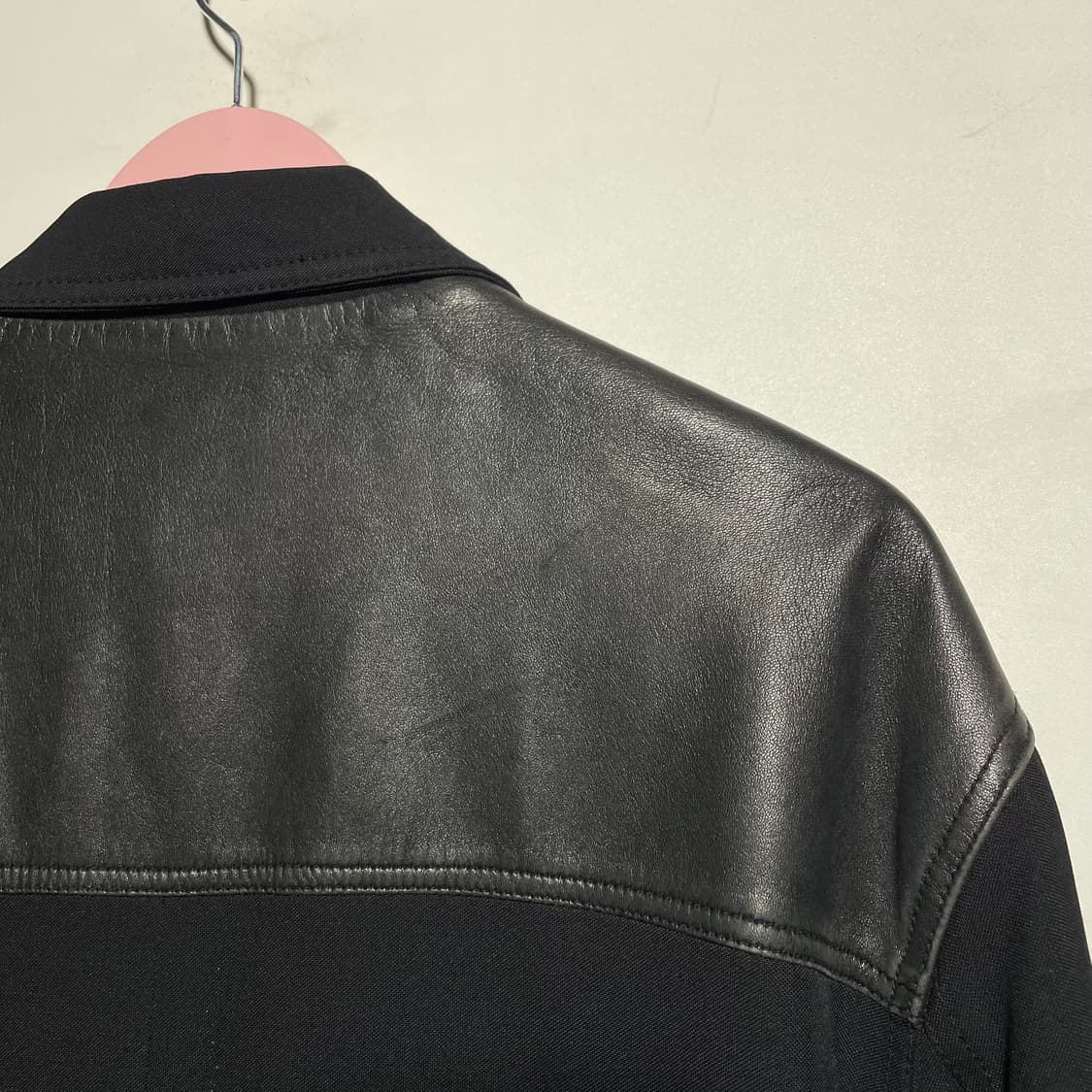 프란체스코 스말토 가죽 배색 사파리 재킷 (50사이즈)  상품이미지4