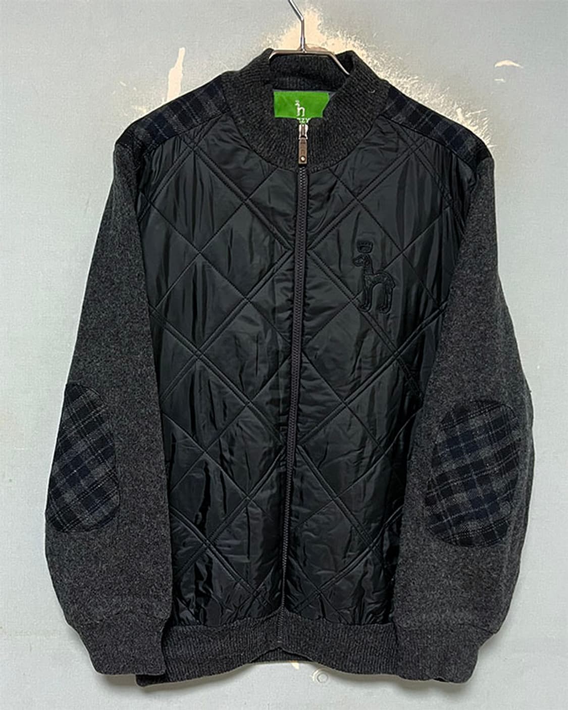 헤지스 골프 남자 니트집업 퀼팅 방품 추동 캐주얼 L 100 상품이미지1