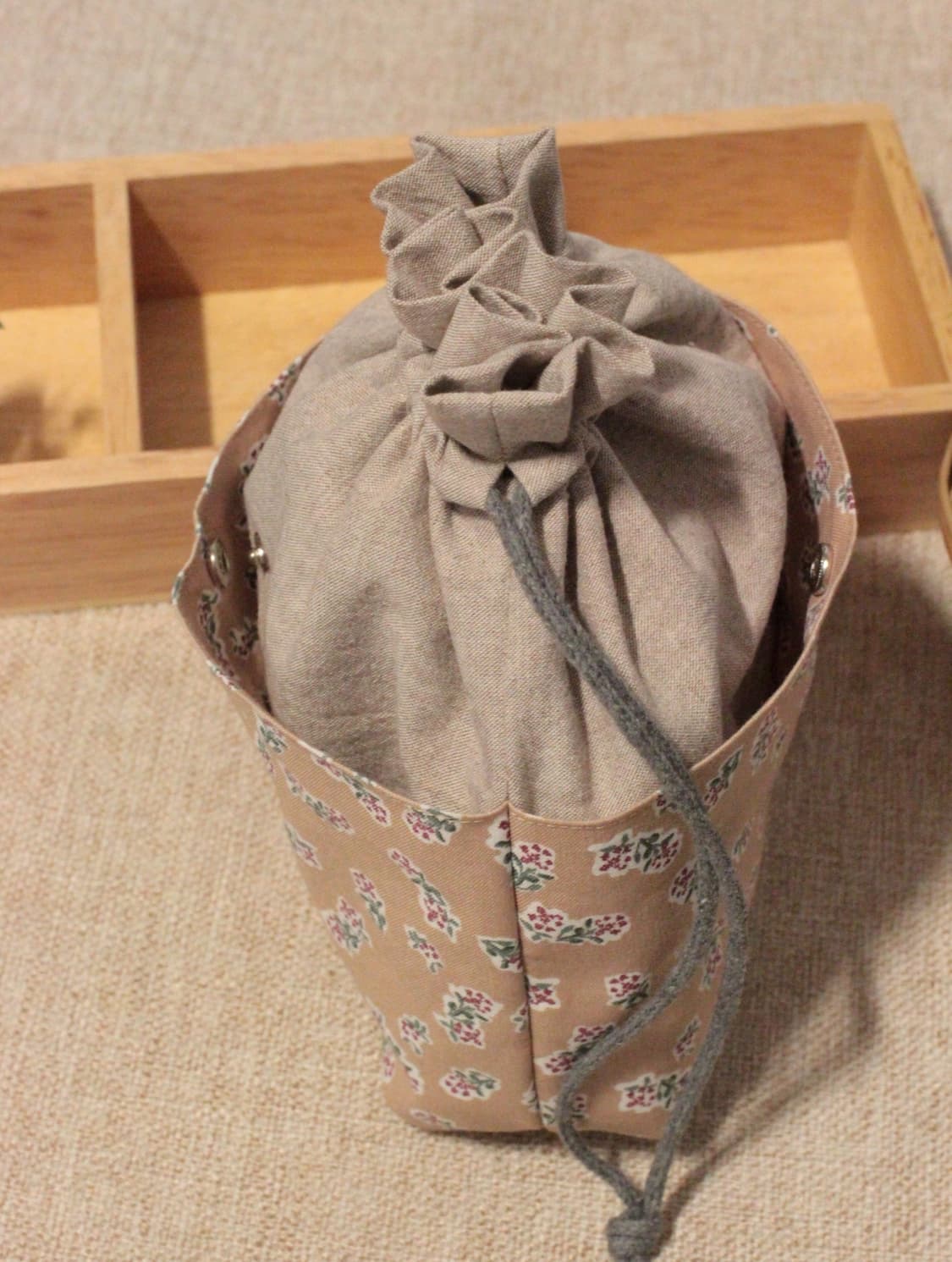 핸드메이드 2포켓 스트링 파우치 상품이미지3