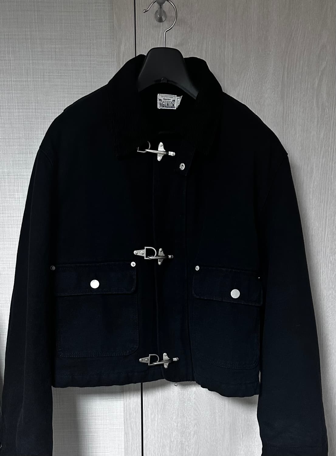 빅유니온 후디진호 헤비 캔버스 크롭 훅 자켓 상품이미지4