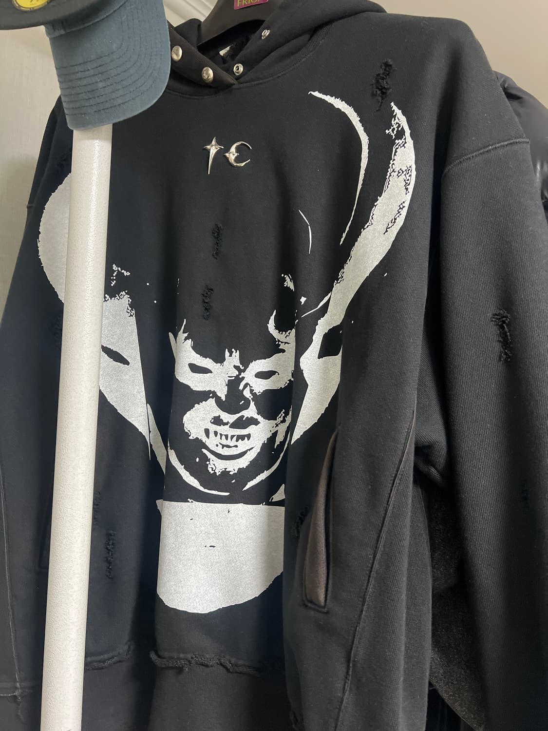 떠그클럽 사탄 후드 2사이즈 새상품급 상품이미지2