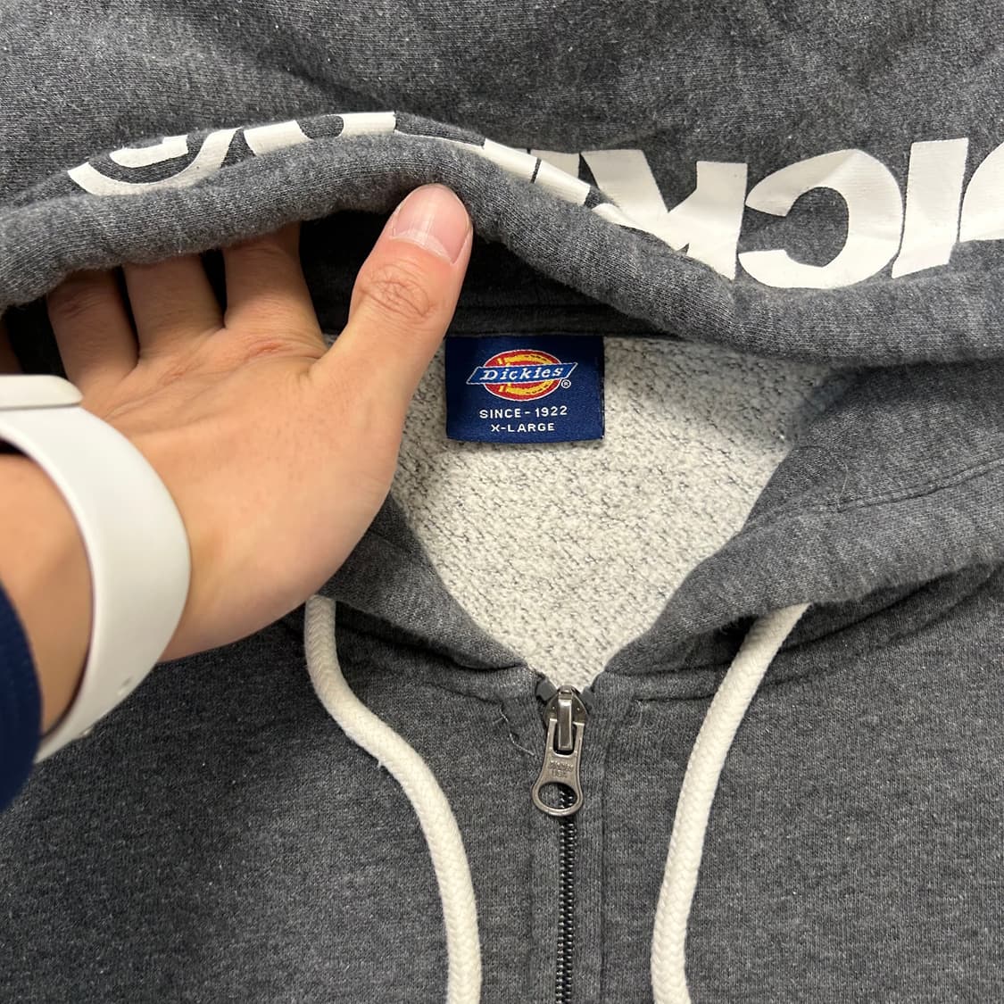 Dickies gray hood zip-up 상품이미지6