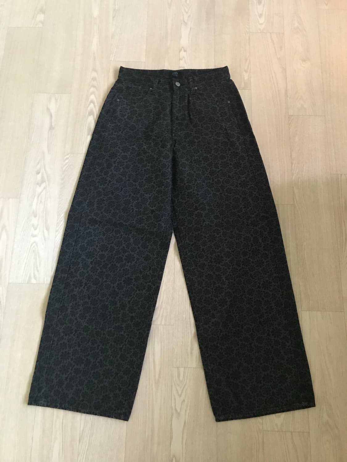 꽃패턴 와이드 팬츠 상품이미지1