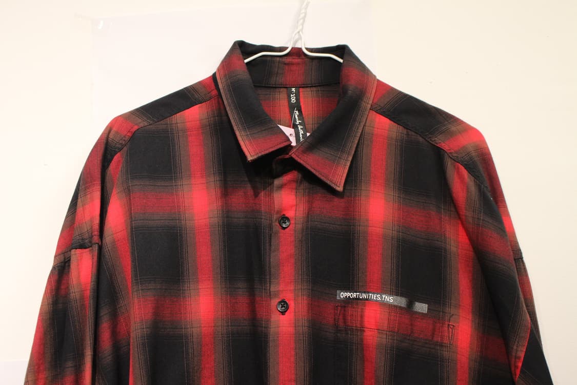 253. 레드 & 블랙 체크 셔츠 상품이미지2