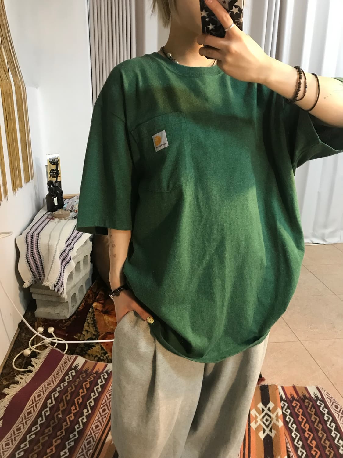 칼하트 포켓 반팔 티  상품이미지2