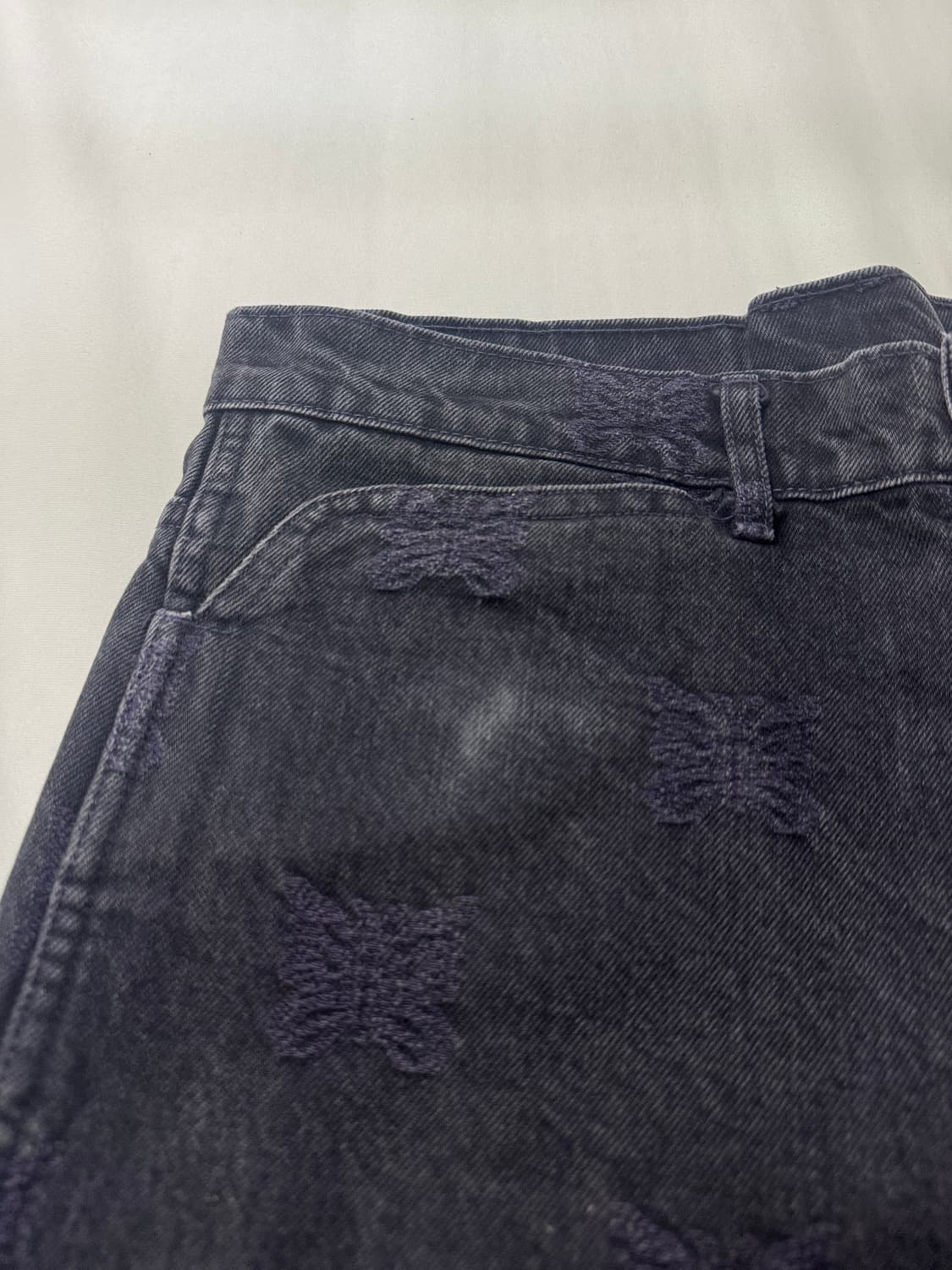 니들스 빠삐용 흑청 데님 상품이미지3