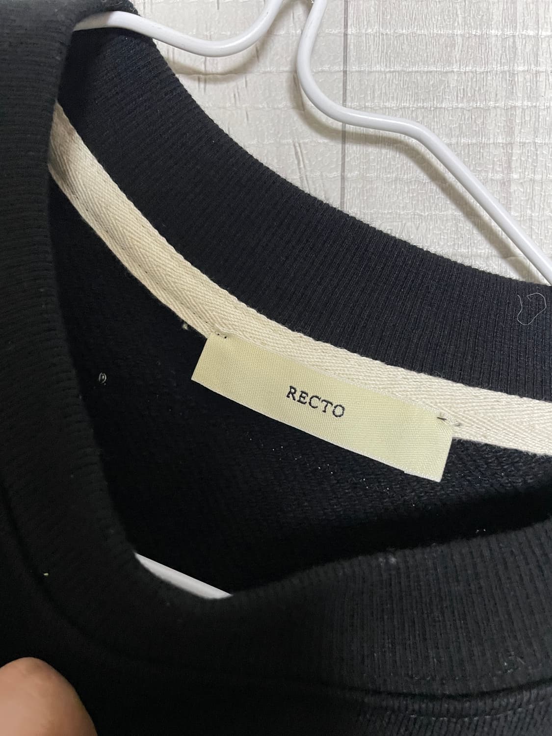 [L] 렉토 패치 티셔츠 블랙 상품이미지5