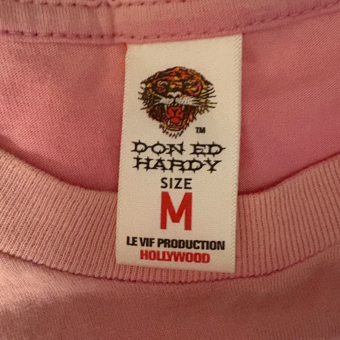 에드하디 핑크 슬림핏 반팔티 상품이미지3