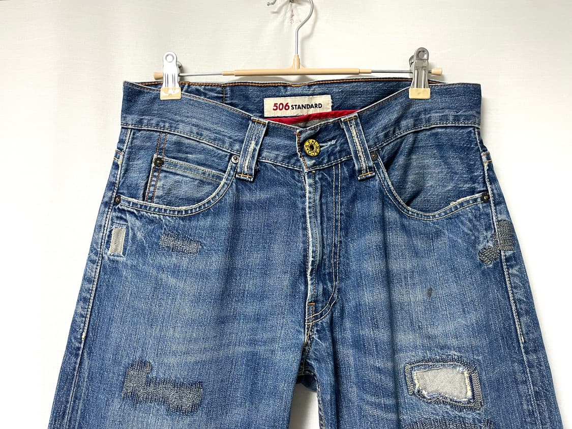리바이스 506 패치워크 스탠다드 일자핏 데님팬츠 청바지 30 _ 중청 상품이미지2