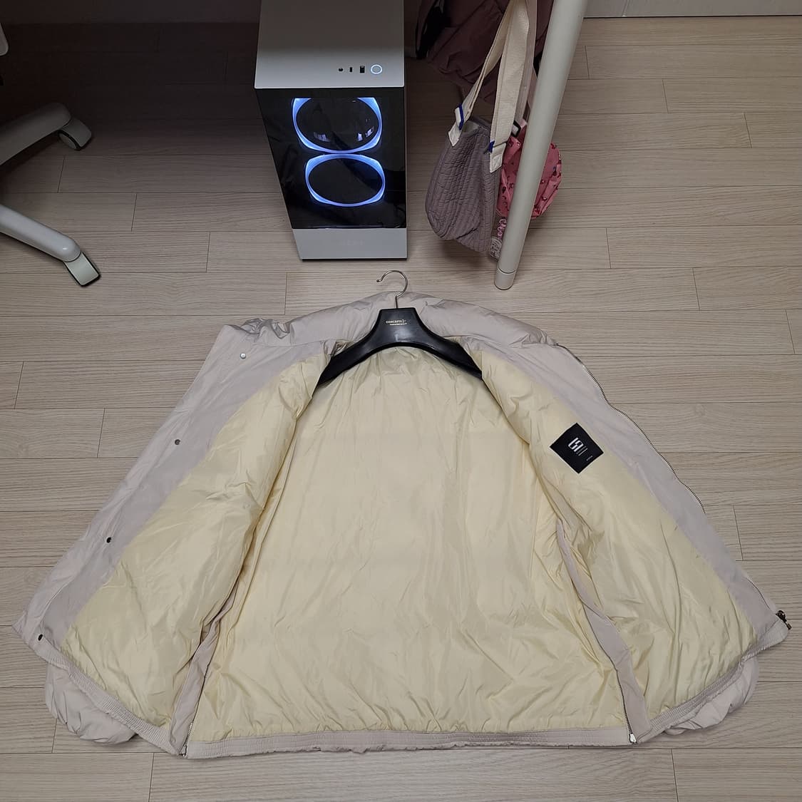 시스템옴므 하이넥 구스 다운 패딩 상품이미지5