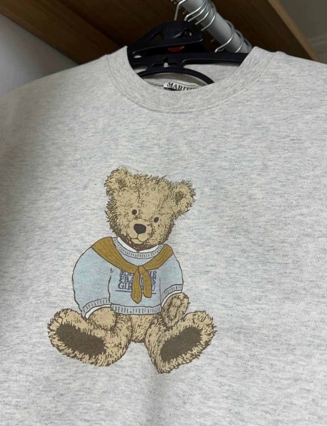 마리떼 곰돌이 맨투맨 s 상품이미지2