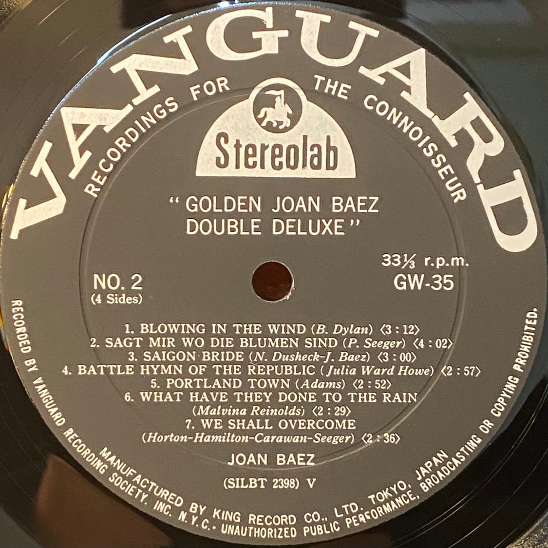 (LP) Joan Baez - Golden Joan Baez 상품이미지5