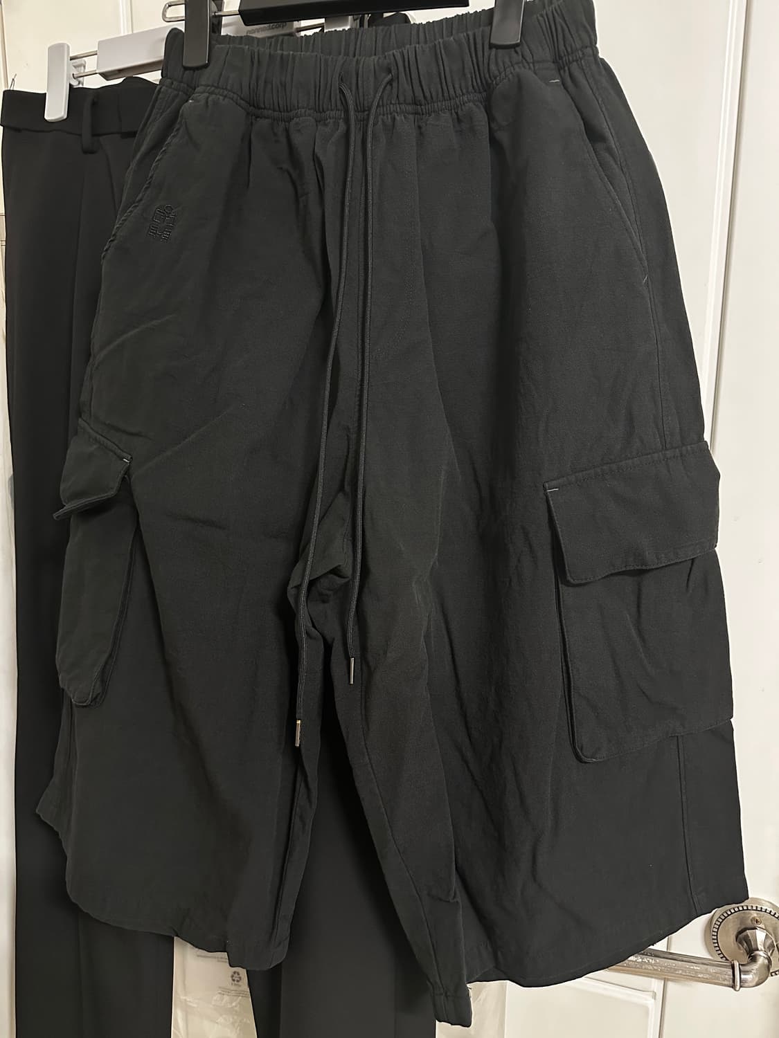 (2) 폴리테루 휴먼인덱스 1/2 카고 팬츠 블랙 상품이미지2