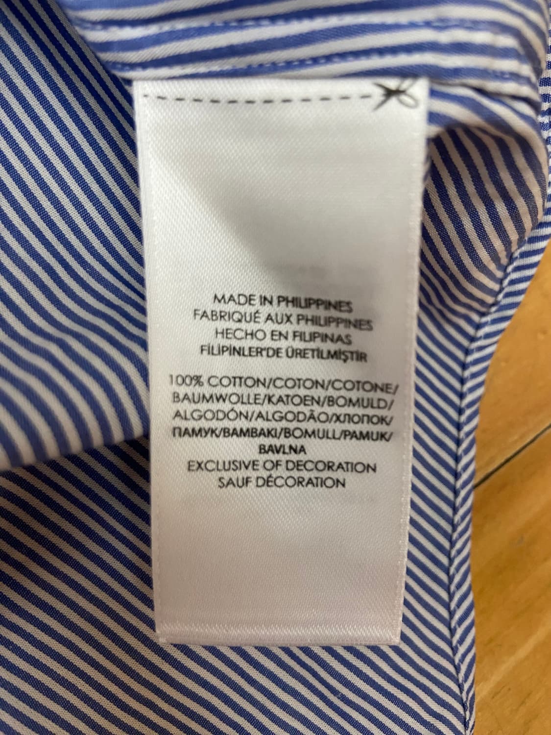 폴로 랄프로렌 포플린 셔츠 S 상품이미지5