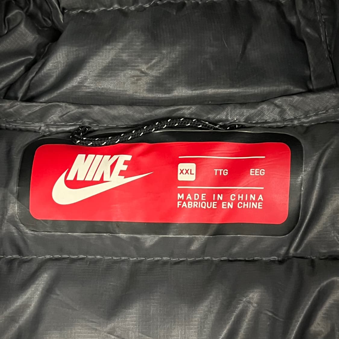 [정품/XXL] 나이키 블랙 후드 패딩 점퍼 b14 상품이미지5