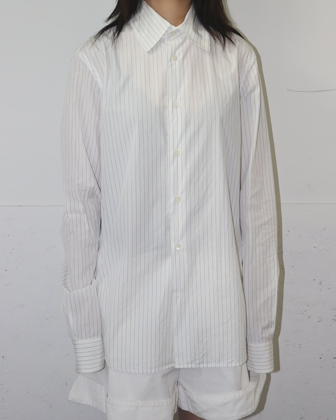 마르니 화이트 클래식 스트라이프 셔츠 상품이미지3