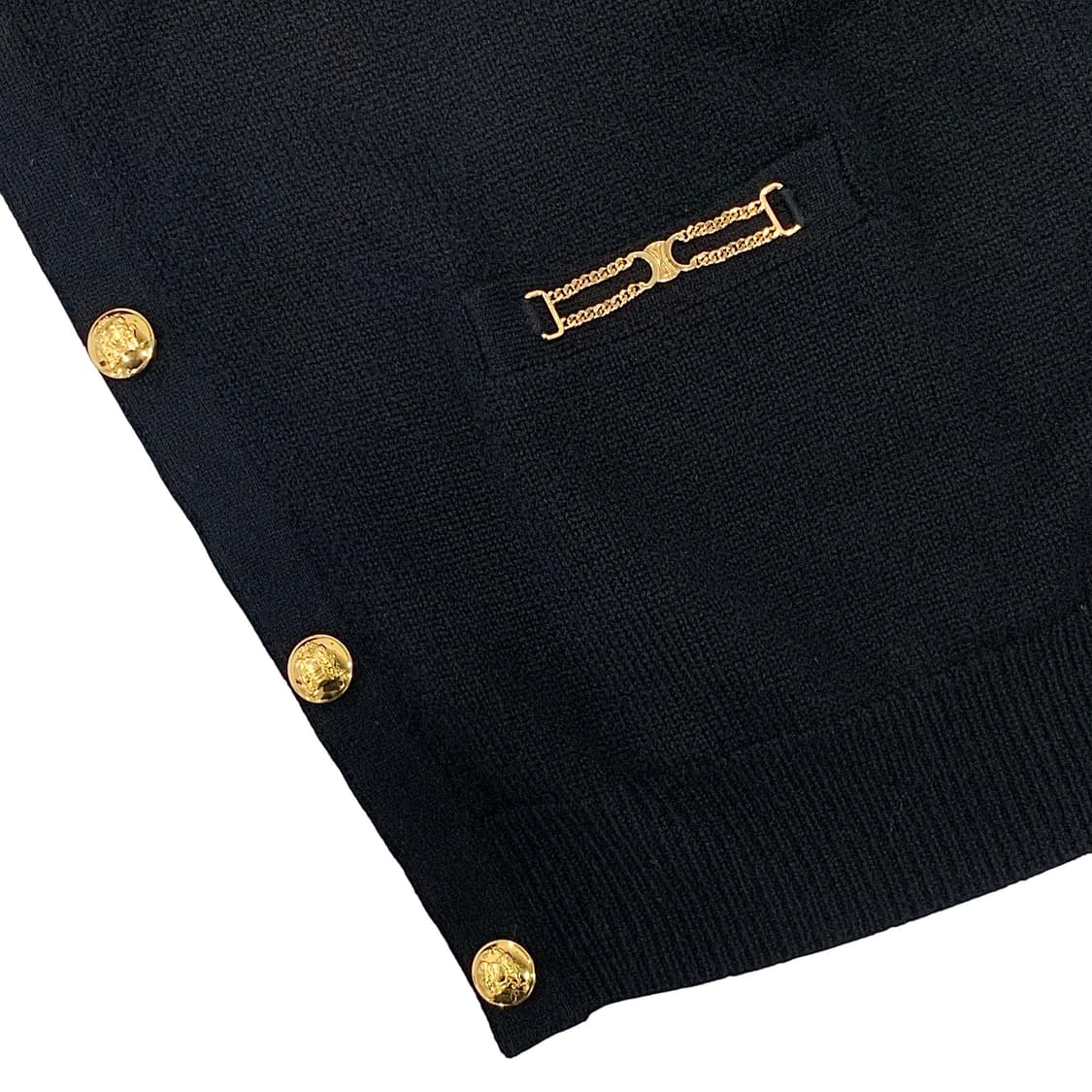 셀린느 로고 체인 캐시미어 롱 가디건 상품이미지5