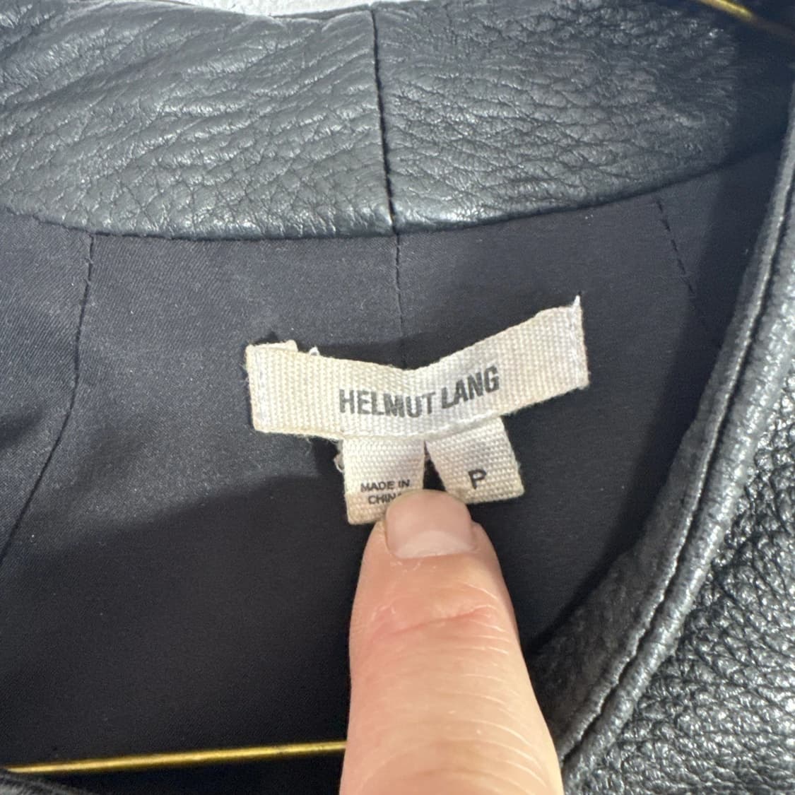 헬무트 랭 램스킨 레더 바이커 재킷 상품이미지3