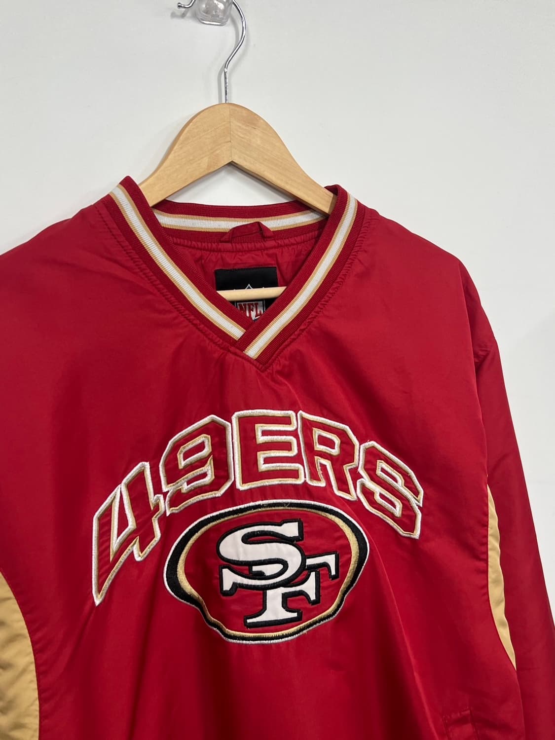 NFL 샌프라시스코 자수 로고 올드스쿨 우븐 웜업 상품이미지2