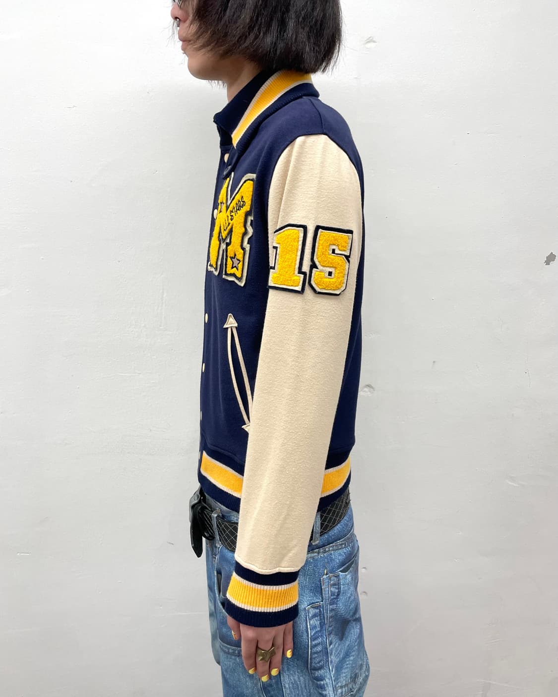 Retro M Navy Stadium Jacket 상품이미지5