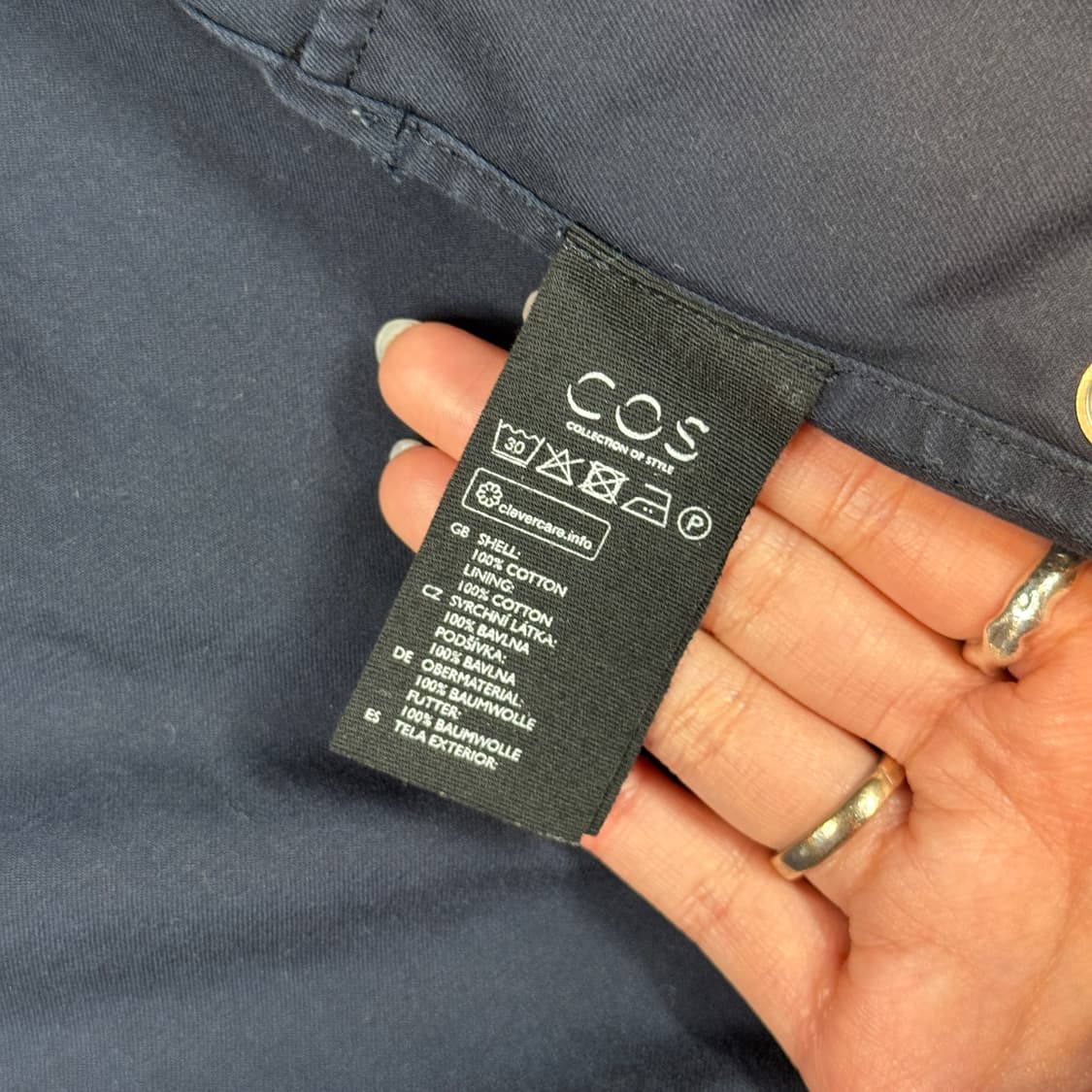 M) COS 코스 네이비 셔츠 자켓 상품이미지8