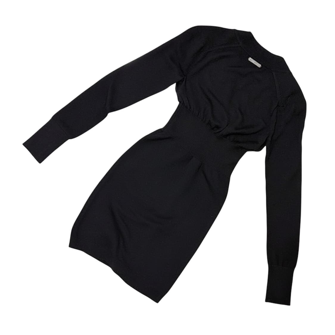 AX 메리노 울 블랙 미니 드레스 상품이미지4