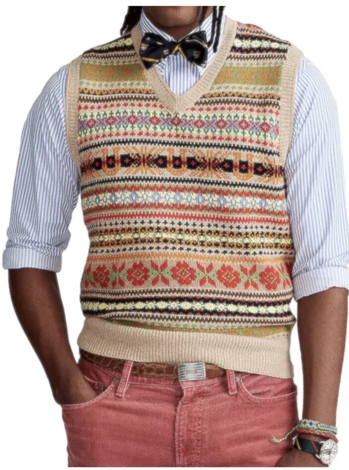 폴로 랄프로렌 페어아일 베스트 M 상품이미지2