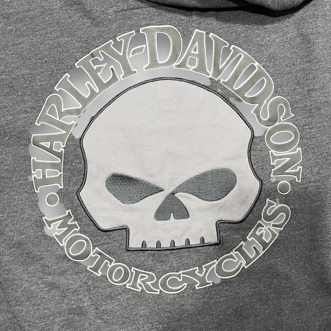 할리데이비슨 스컬 빅로고 포인트 후디 집업 상품이미지4