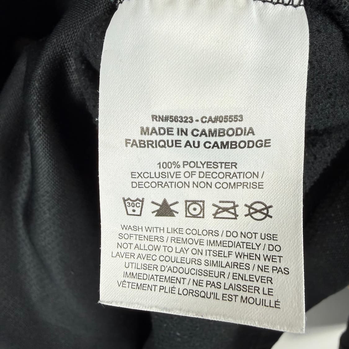 (L) 나이키 키즈/우먼스 카모 후드 티 블랙 상품이미지4