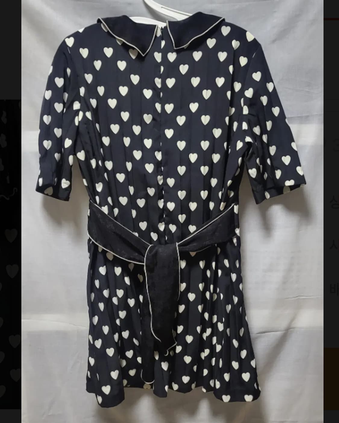 LMML 시그니처 블랙 하트 반팔 미니 원피스 상품이미지2