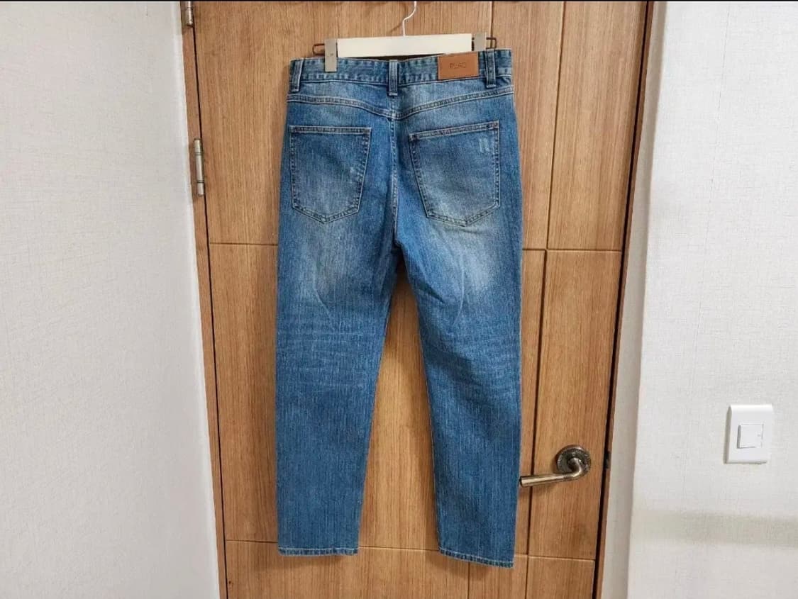 (32)플랙진 테이퍼드 크롭 데님 팬츠 상품이미지3