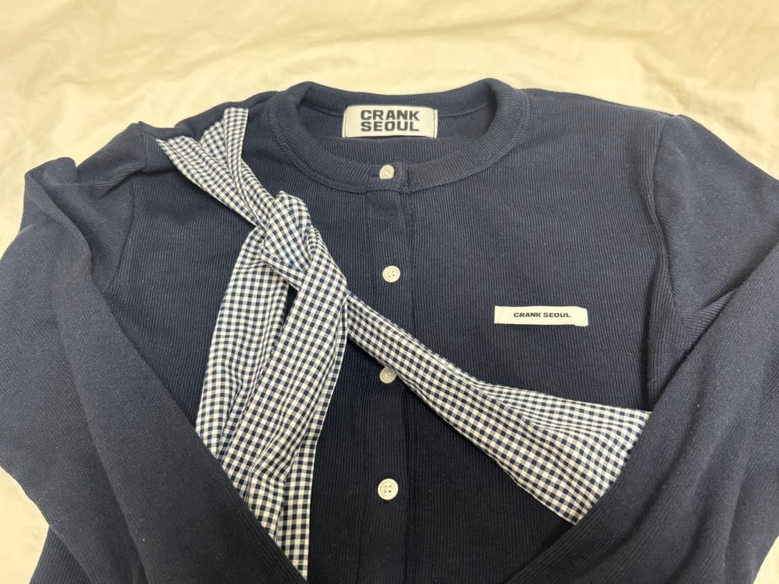 크랭크 가디건 네이비 상품이미지3