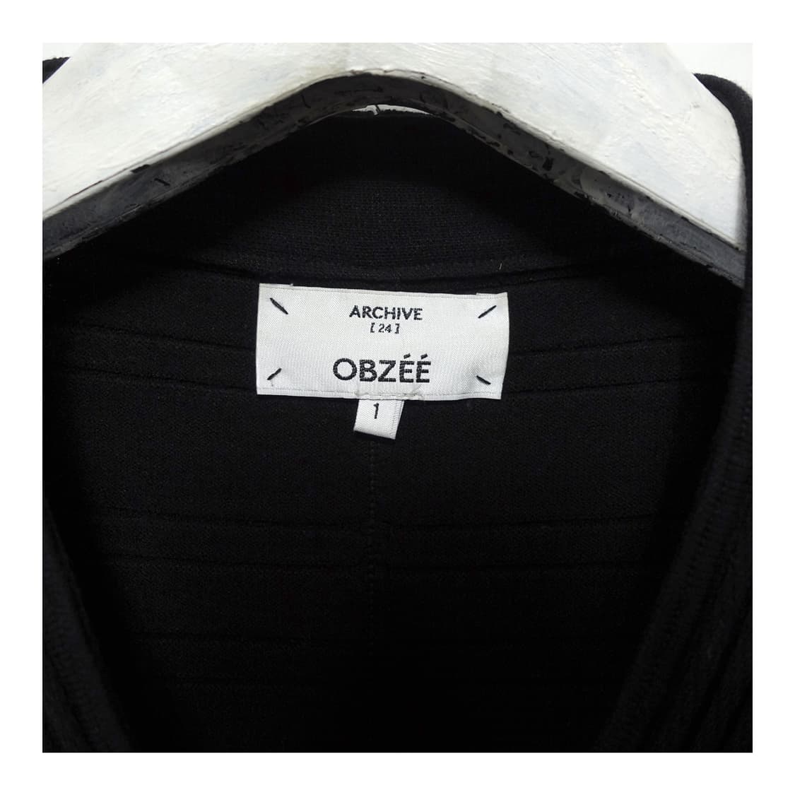 OBZEE 오브제 아카이브모델 아티잔 니트 지퍼 가디건 상품이미지6