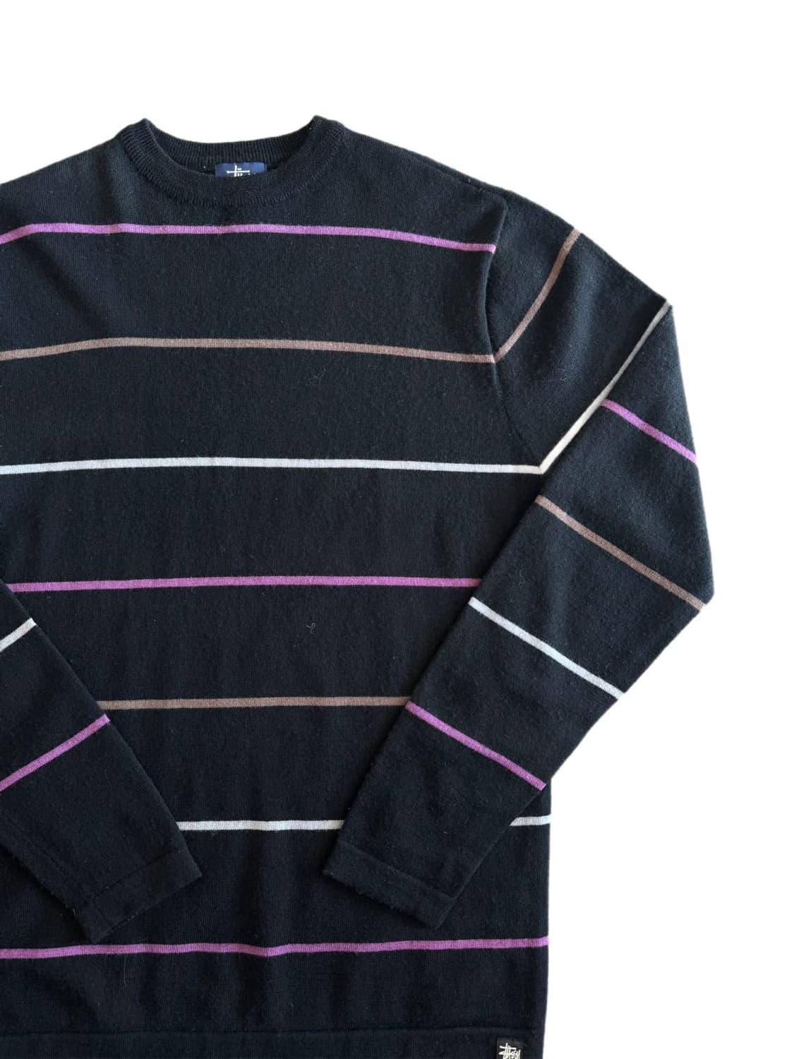 90-00s Stussy striped wool sweater 상품이미지3