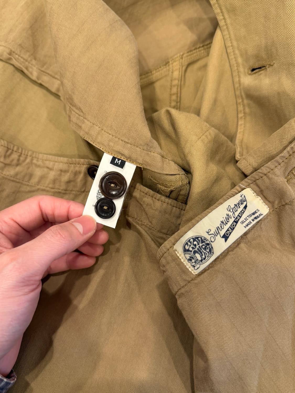 Eat Dust 빈티지 HBT 모호크 헌팅 자켓 (Portugal) 상품이미지10