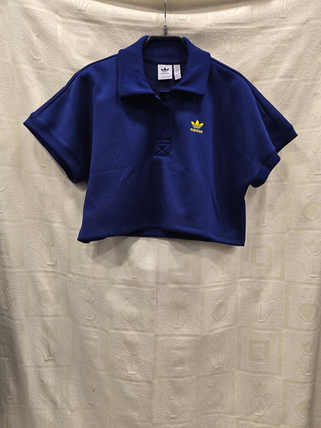 아디다스 크롭 카라티 네이비 XS-S 상품이미지3