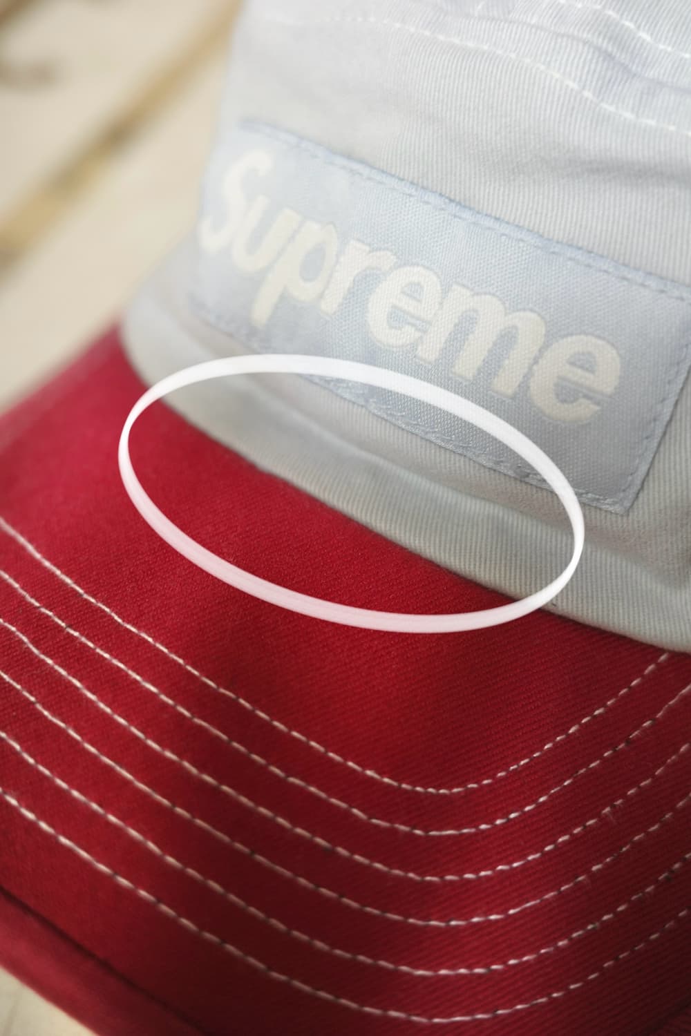 Supreme 2-Tone Twill Camp Cap Light Blue 상품이미지3