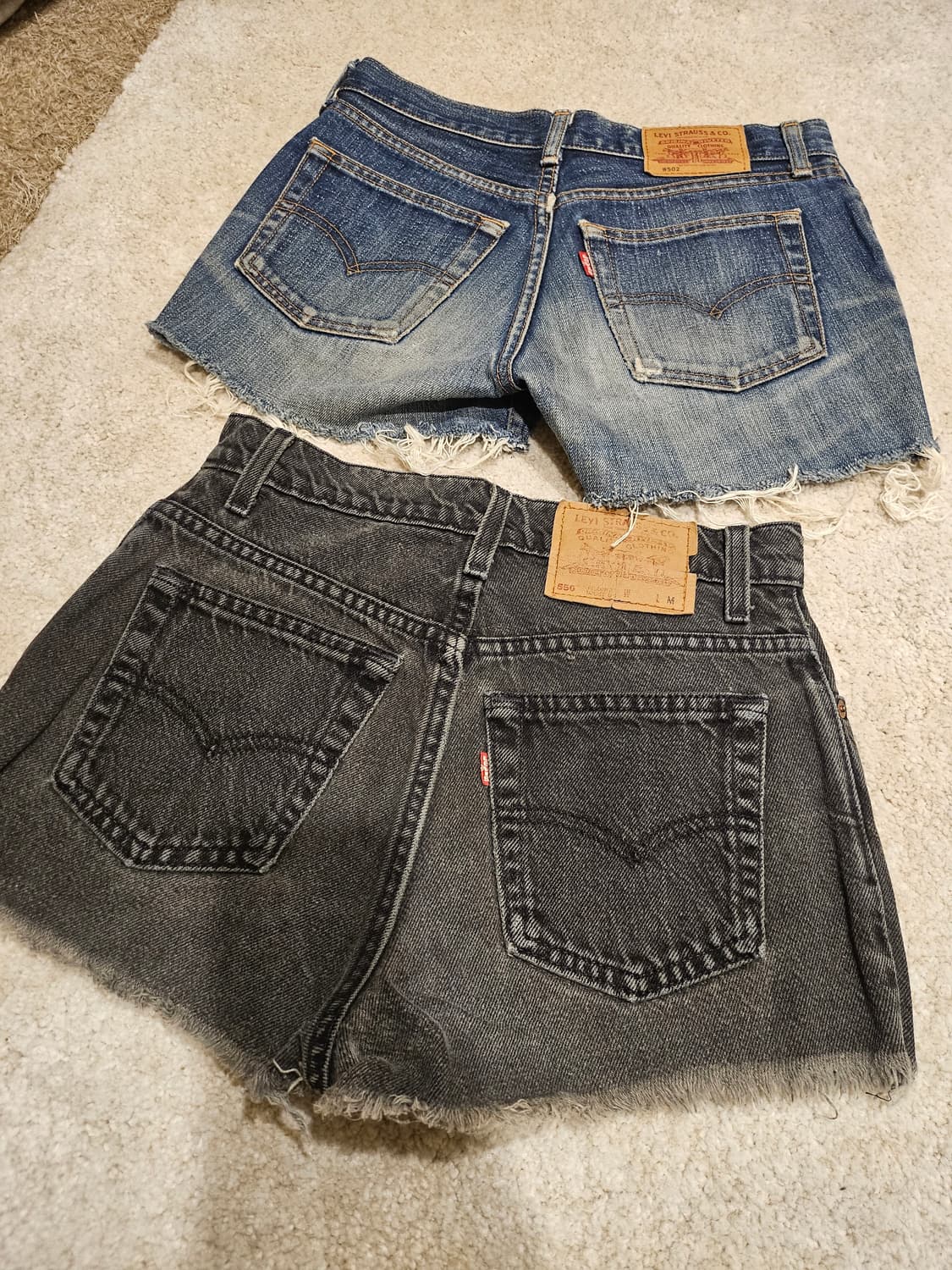 일본판(26-27)리바이스 여성 빈티지 데님 핫팬츠 상품이미지3