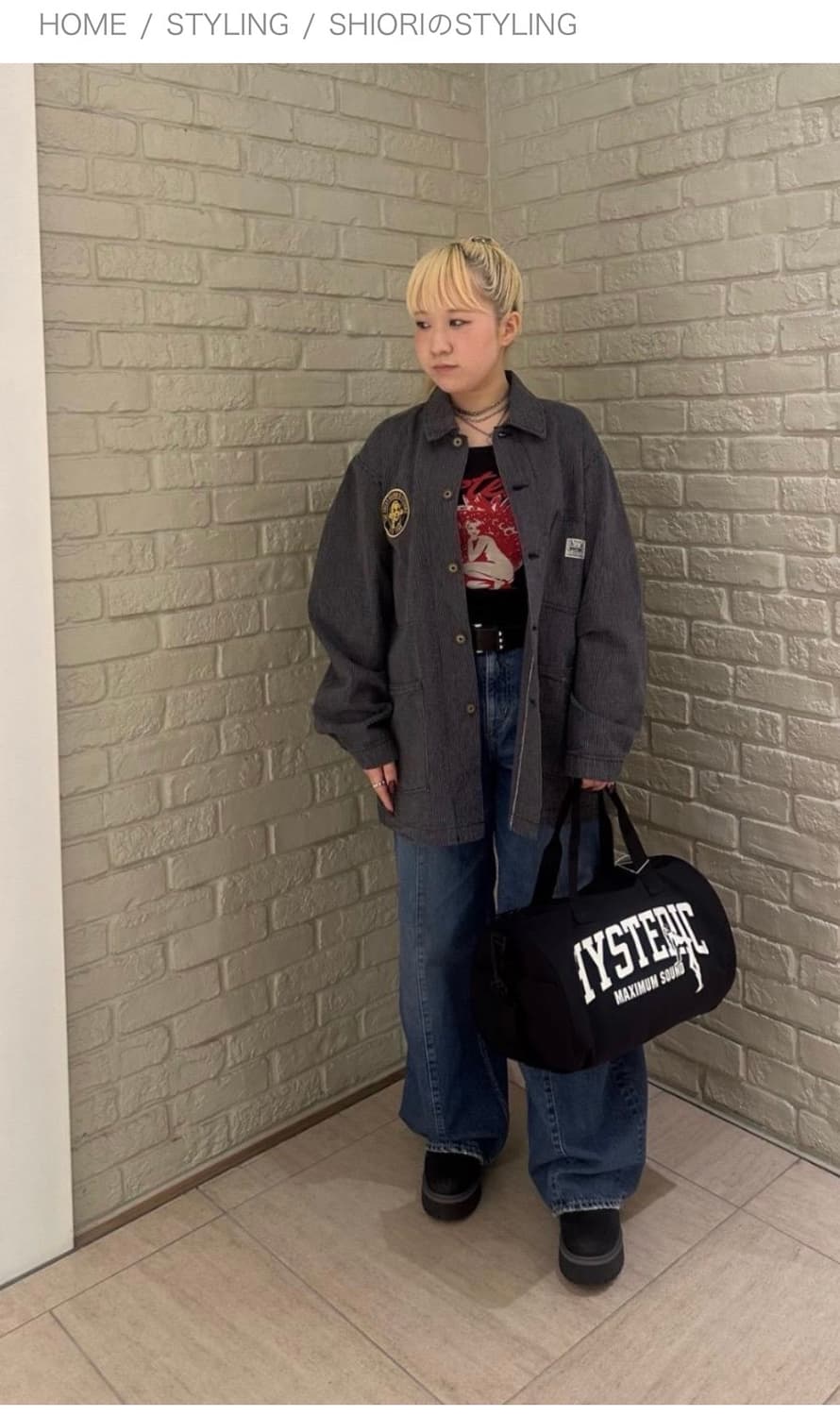 히스테릭 글래머 가방 토드백 크로스백 상품이미지7