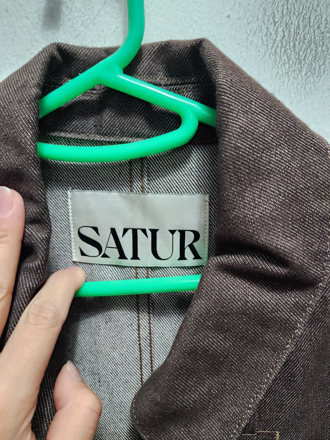 Satur 세터 카이엔 소피아브라운 데님자켓 상품이미지7