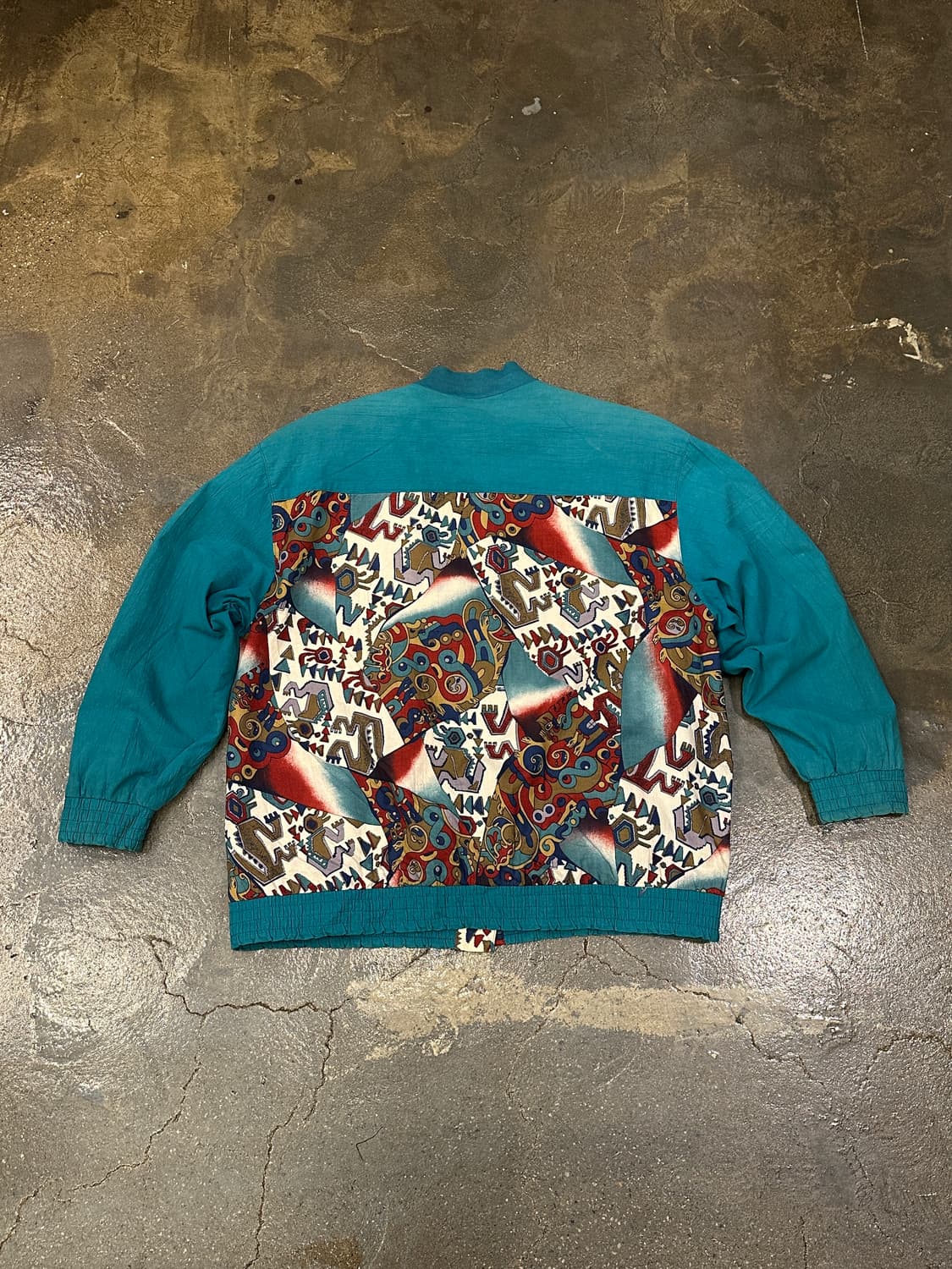 80s 런던포그 콜렉터블 라인 아즈텍 봄버 자켓 M 상품이미지2